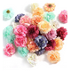 thumbnail image 1 of 50 Cabezas Flores Rosa Artificial Decoración Boda Fiesta 5cm COLORES, 1 of 5
