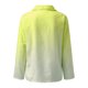 thumbnail image 5 of Camisas abotonadas de manga larga con cuello en V fruncido para mujer Tops delgados versátiles Pompotops FGAJ13711, 5 of 5