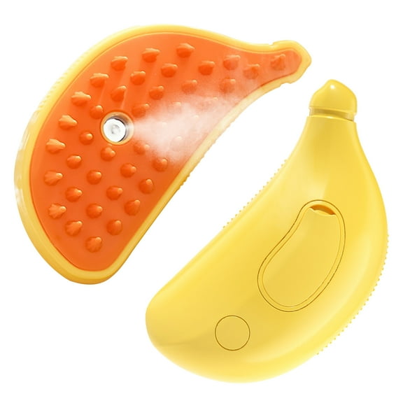 HHBEAUTY Steam Brush for Cats Shedding, 4 in 1 Steamy Water Pet Hair Removal Comb with Steamer, Spritz Comb for Dog, Indoor Cat Spray Mist Grooming Defur Brush, Steaming Cleaning Spa