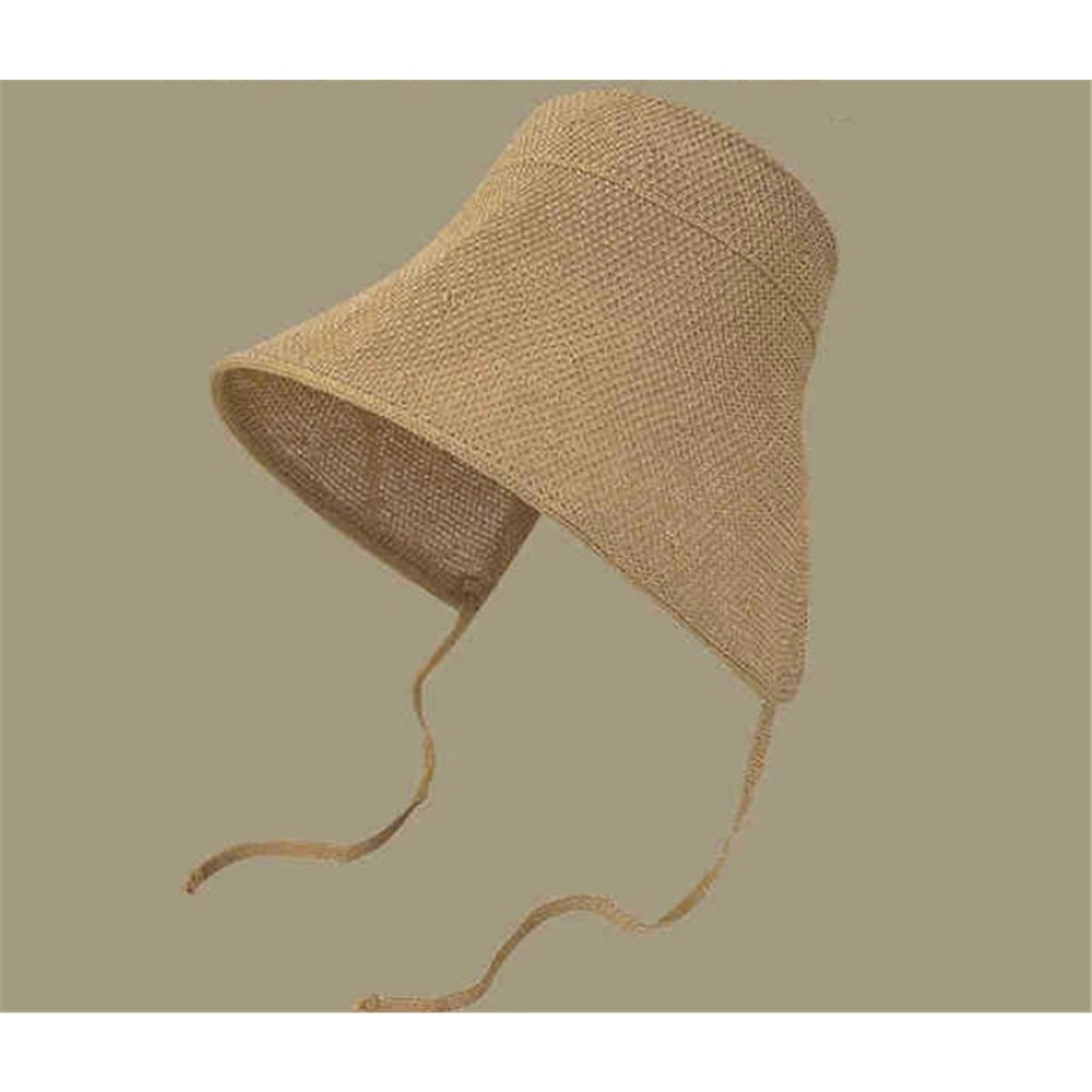 Women Vintage Bonnet with Tie Foldable Cap Sun Hat, Wide-Brim Sun hat, Summer Beach hat, Breathable and Comfortable
