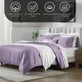 thumbnail image 4 of Superior 650 Thread Count Egyptian Cotton Duvet Cover Set, Wisteria, King/ Cal King, 4 of 8