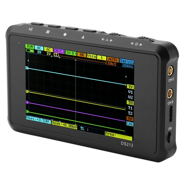 DS213 Portable 4-Channel Digital Oscilloscope with 100MSa/s Sampling, 8MB Storage & ARM Cortex M3 Processor