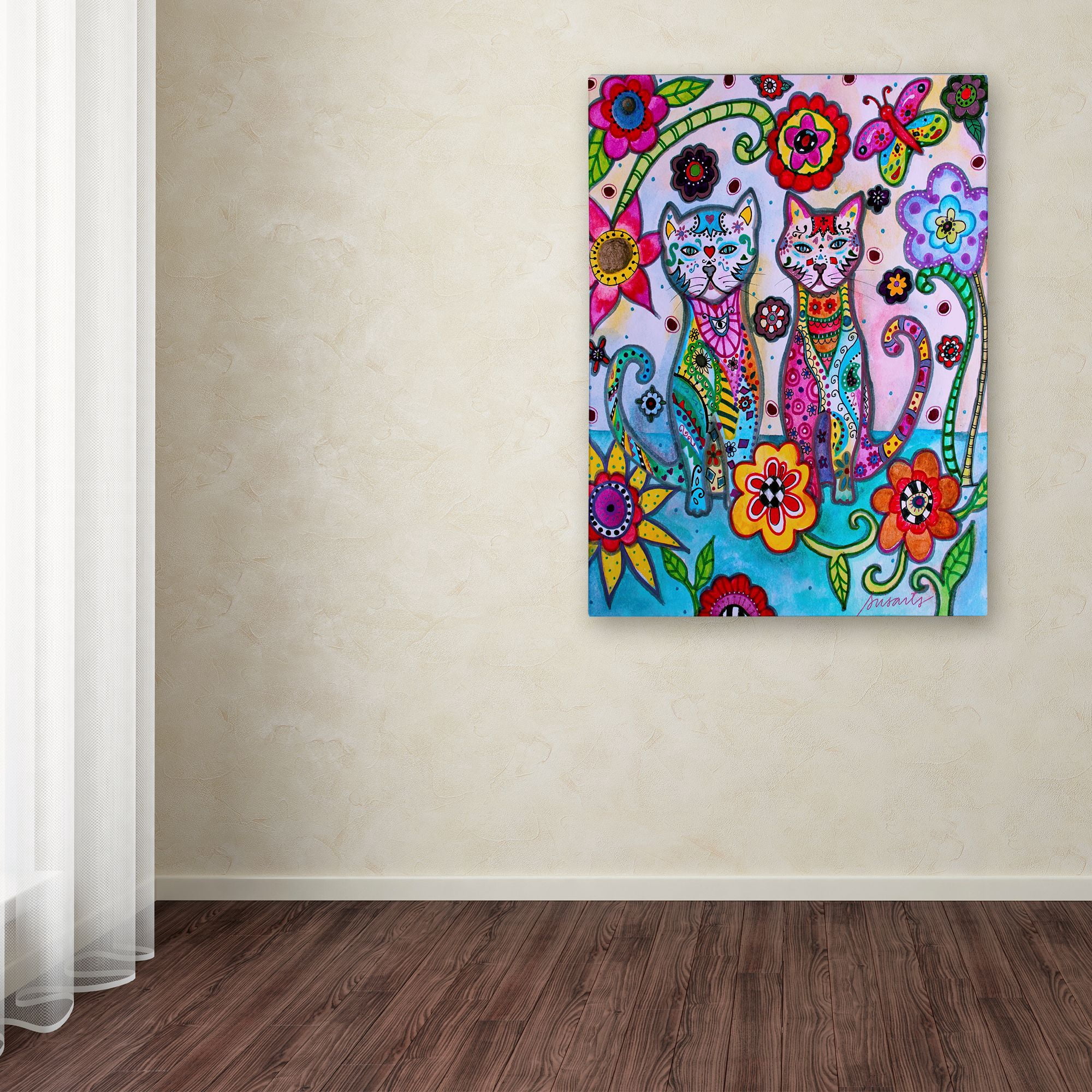 Trademark Fine Art 'Talavera Cats' Canvas Art by Prisarts