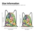 thumbnail image 4 of Kdxio Watercolor Blooming Cactus Print Drawstring Backpack Bag,Waterproof Draw String Back Sack, Gym Drawstring Bags Swim Bag For Unisex, 4 of 9