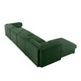 thumbnail image 5 of Modular Sectional Sofa with Storage, Cylindrical Backrest and Armrests Deep Comfortable Seating, and Supportive for Living Room,4 Seat L Shaped Sofa, Green Couch, 5 of 9