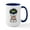 White/Navy Inside, variant on CafePress - Spa Poodle Mugs - 15 oz Ceramic Large White Novelty Mug