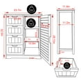 thumbnail image 4 of VEIKOUS 33''H Bathroom Storage Cabinet w/ 4 Drawers, Natural, 4 of 13