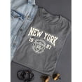thumbnail image 3 of New York Retro College T-Shirt Women -Image by Shutterstock, Female XX-Large, 3 of 4