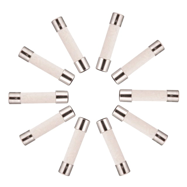 BOJACK T15A250V 6x30 mm 15A 250V Fusibles cerámicos de fusión lenta 15 amperios 250 voltios 0,24 x 1,18 pulgadas Fusibles de retardo de tiempo de tubo cerámico (paquete de 20 unidades)