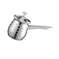 thumbnail image 1 of Guardoinrt Pot avec Long Acier Alimentaire Durable Poignée en Acier Turc Tasse Cire Fondue Pot Large Application Turc Long Argent 400ml, 1 of 9