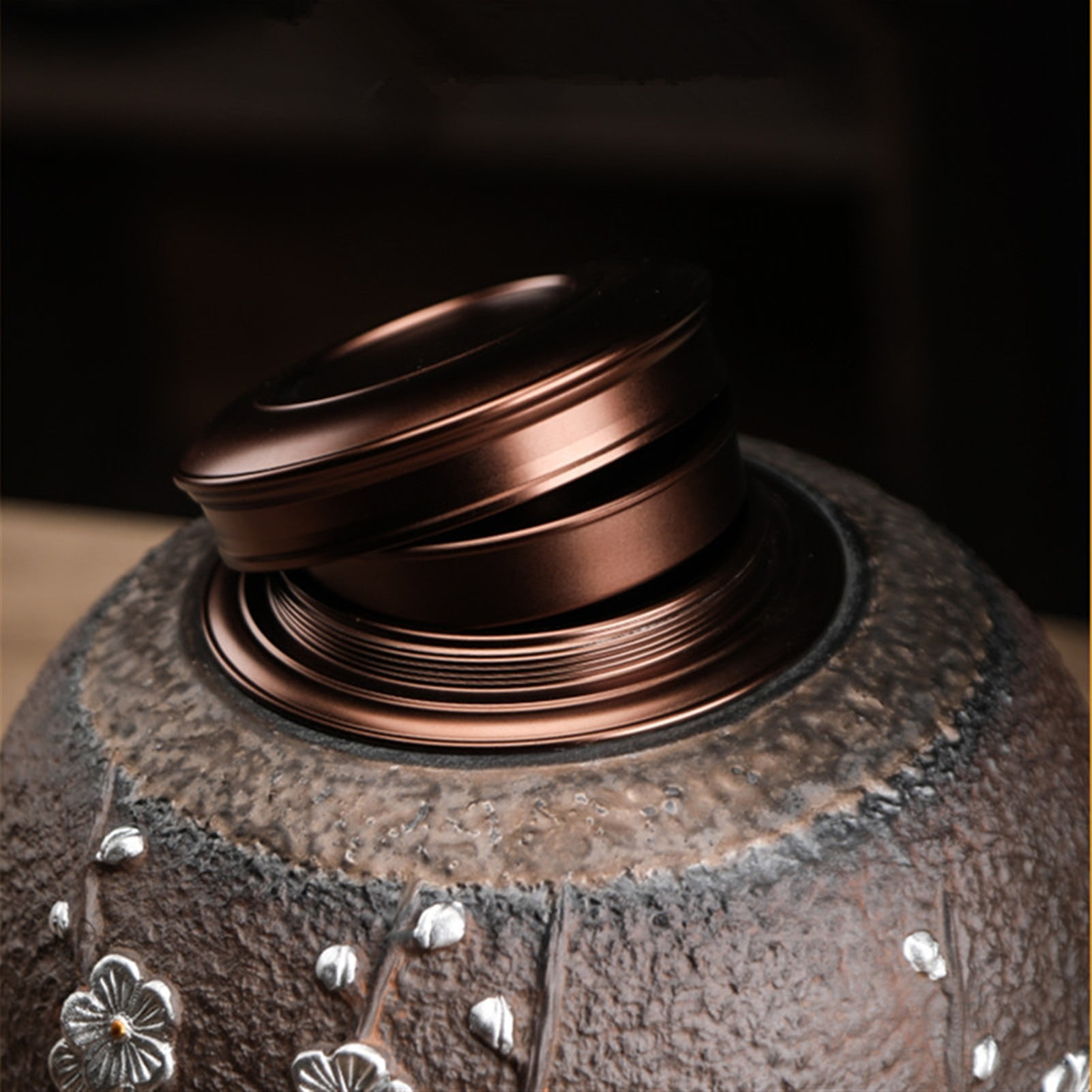 Dear Pet Memorials Fallen Leaves Mourning Bird Pattern Ceramics Pet Cremation Urn