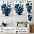 thumbnail image 4 of Designart Vibrant Blue Flower Bouquet I Canvas Wall Art, 4 of 5