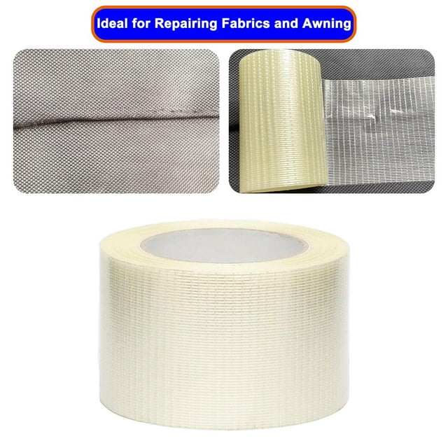 Cinta de reparación de toldos para vehículos recreativos, cinta de reparación de tiendas de campaña, cinta de reparación de lona reforzada, lona 10m x 8cm