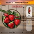 thumbnail image 3 of 2D Flat, 1pc Strawberry Suncatcher Round Acrylic Sign Vibrant Red Berries Green Leaves Art Deco Wall Decor, No Electricity Needed for Spring Summer Home, Porch, Window Decoratio.8inch, 3 of 7