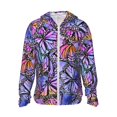 thumbnail image 2 of Lsque Watercolor Butterflies UPF 50+ Lightweight Sun Protection Men's Women's Long Sleeve Shirt, Hoodie Performance -Large, 2 of 9