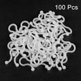 thumbnail image 2 of Unique Bargains Twist Lock Cable Wire Ties Nylon U Shape Save Place 0.28" Dia White 100 pcs, 2 of 4