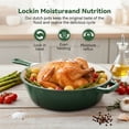 thumbnail image 4 of Daluvenix 2 in 1 Cast Iron Dutch Oven Pot with Skillet Lid, 3+1.5qt Enamel Dutch Oven Dual Handle, All-in-One Cookware, Green, 4 of 7