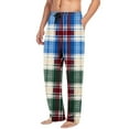 thumbnail image 5 of purcolt Mens Pajama Pants Soft Pjs Plaid Sleep Pants Lounge Bottoms with Pockets & Elastic Waist Sleepwear for Men, 5 of 9