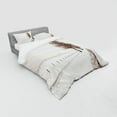 thumbnail image 3 of Ambesonne Nature Bedding Set 3 Pcs, Snow Winter Frozen, Twin XL, White Brown, 3 of 3
