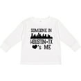 thumbnail image 3 of Inktastic Houston Texas Someone Loves Me Skyline Boys or Girls Long Sleeve Toddler T-Shirt, 3 of 5