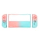 thumbnail image 1 of Funda protectora de silicona para consola de juegos con agarre ergonómico degradado para Switch OLED azul rosa, 1 of 10