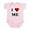 Petal Pink, variant on CafePress - I Love ME Infant Bodysuit - Baby Light Bodysuit, Size Newborn - 24 Months
