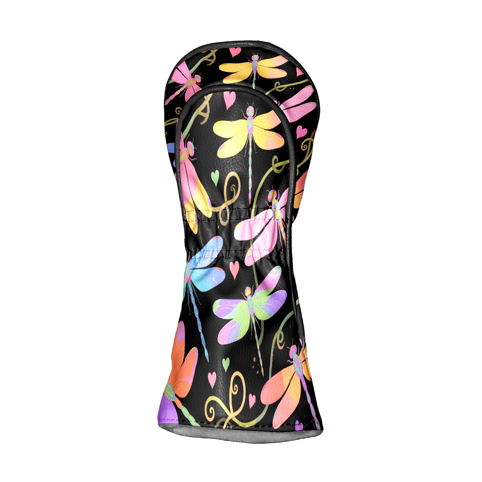 Golf Club Covers, Butterfly Premium PU Leather Driver Hybrid Putter Head Covers with Velvet Lining, Waterproof Golf Gifts for Men Women