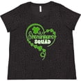 thumbnail image 3 of Inktastic Shenanigans Squad St. Patrick's Day Shamrock Heart Women's Plus Size T-Shirt, 3 of 5