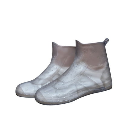 

HAXMNOU Shoe Cover Silicone Material Unisex Shoes Protection Rain Boots Suitable For Indoor And Outdoor Cloudy And Rainy Days