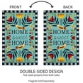 thumbnail image 4 of Evergreen Homespun Home Sweet Home Garden Linen Flag, 4 of 5