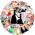 thumbnail image 3 of Wedding Stickers (50 Pcs), Waterproof Vinyl Sticker Pack Perfect for Scrapbooking, Planner Label, Water Bottle, Laptop, 3 of 4