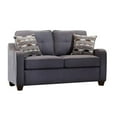 thumbnail image 3 of Acme Fabric Upholstered Wooden Loveseat with Tapered Feet, Gray- Saltoro Sherpi, 3 of 5