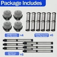 thumbnail image 3 of ​(4+6+6pk) 246385 246384 287032 Filter Set for Graco 390 395 490 495 595 3400 Sprayer – Stainless Steel Paint Sprayer Replacement Filters for Pump, Gun & Suction Tube, 3 of 6