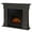Gray, variant on Bowery Hill Traditional Solid Wood Electric Fireplace in White