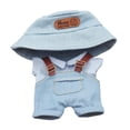 thumbnail image 3 of Camisa y pantalones de muñeca de peluche Hugo para muñecas de 15 cm y 17 cm con sombrero, 3 of 9