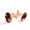 Color 2, variant on Men's Classic Stainless Steel, Tie Dye Skull Pattern Cufflinks Business Wedding Shirts, Rose Gold