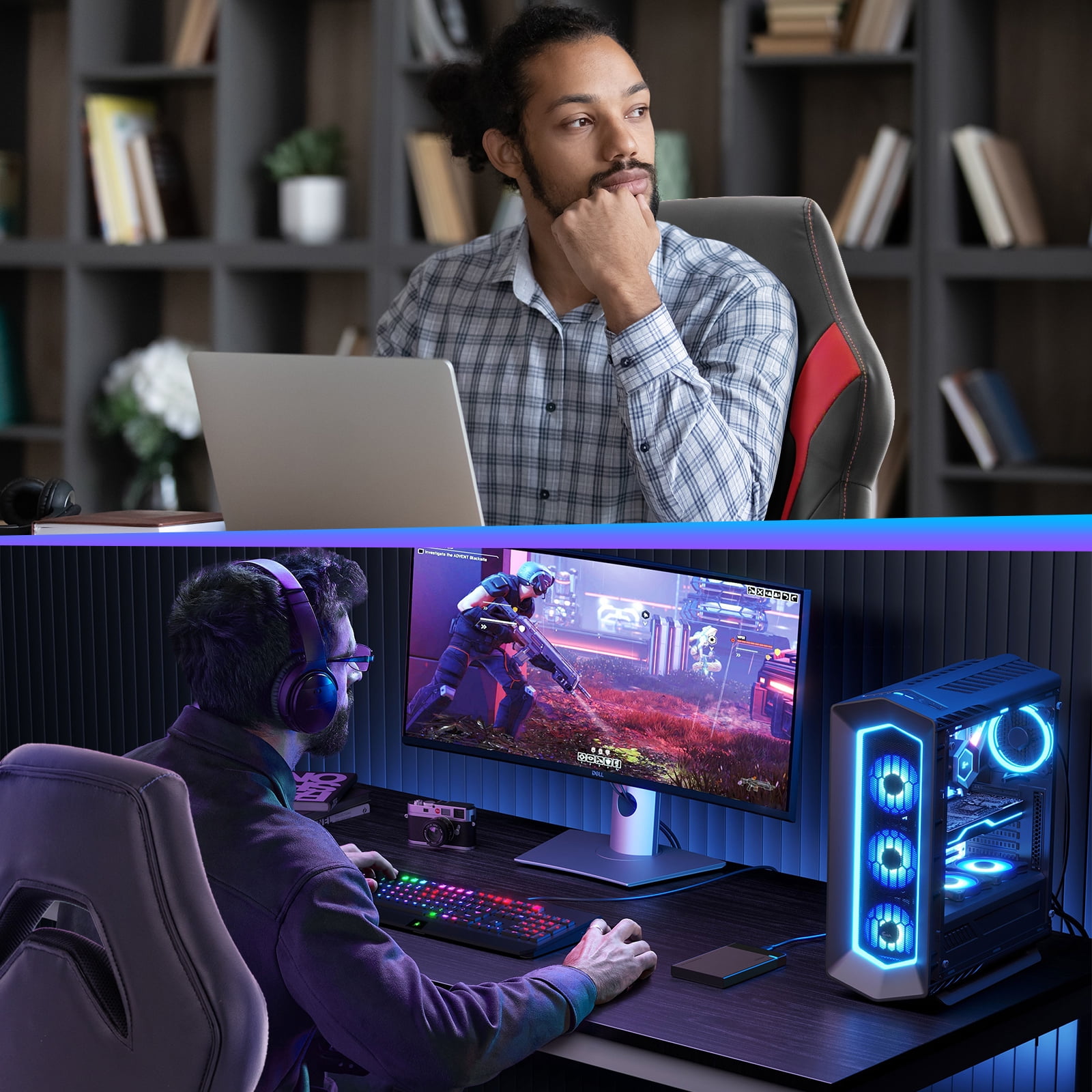 MAYEERTY Video Game Chairs with S-shaped backrest,Gamer Chair for Adults, 300lb Capacity, Racing Style Computer Chair with Ergonomic Lumbar Support, Gaming Chairs for Teens