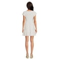thumbnail image 3 of No Boundaries Juniors Babydoll Dress with Short Sleeves, Sizes XS-3XL, 3 of 5