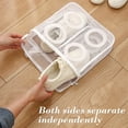 thumbnail image 5 of Washing Machine Shoe Bag for Sneakers and Footwear, Thickened Mesh Laundry Bag with Zipper for Socks and Delicates, White or Blue, 5 of 6