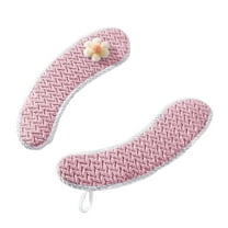 Uranda Toilet Seat Cushion, Washable Bathroom Closestool Pad Mat, Thick and Warm Household Toilet Seat Cushion with Handle Pink