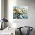 thumbnail image 4 of Nawypu  Large Wall Art White Flower Canvas Painting Prints Abstract Floral Golden Line Pictures Wall Decor Modern Artwork Home Decoration for Living Room Bedroom Dining Room, 4 of 6