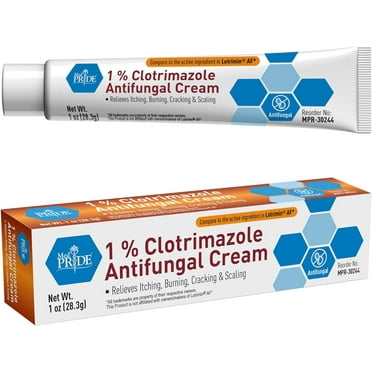 MEDPRIDE 1% Clotrimazole Antifungal Cream Jock Itch Cream Athletes Foot Cream Anti Itch Cream, 1 Oz