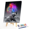 thumbnail image 1 of Kits de pintura al óleo de elefante en aerosol por números, cuadro de lienzo, arte de pared, artesanía DIY para el hogar Likrtyny decoración de arte, 1 of 9