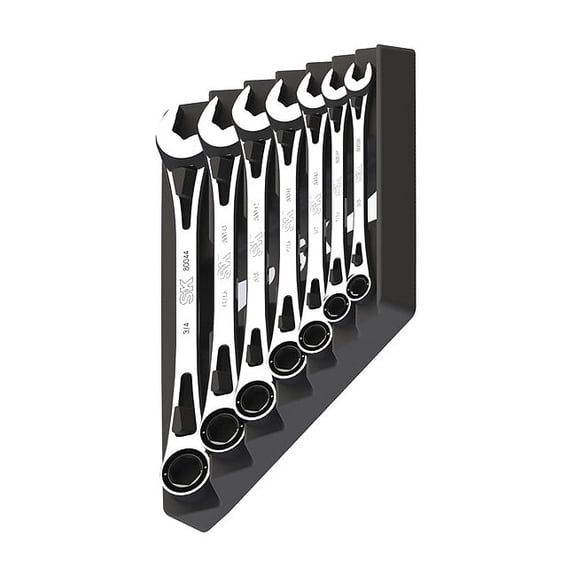 Sk Professional Tools Ratcheting Wrench Set,Combination 80049
