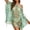 Mint Green, variant on Beach Sun Cover Up Summer Bikini Hollow Out Swimwear Wrap Leopard Cover Ups for Swimwear Women
