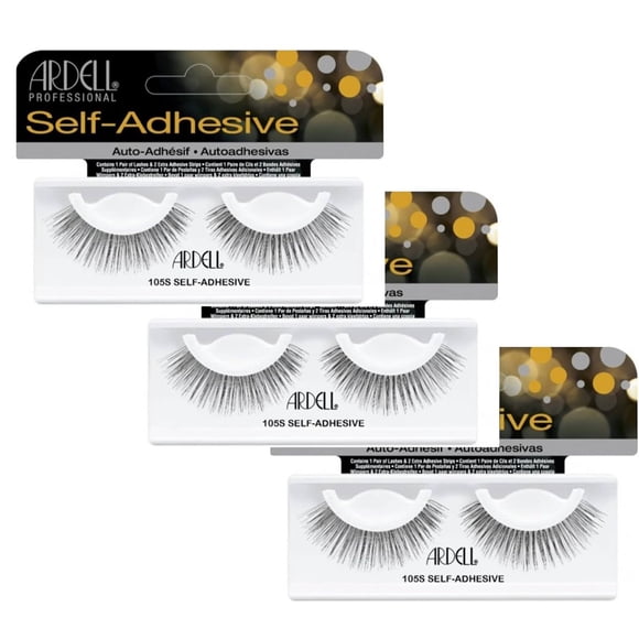 Pestañas postizas Ardell Professional 105S autoadhesivas (paquete de 3)