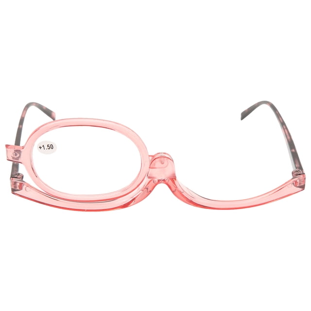 Gafas de maquillaje con aumento y rotación plegables para lectura y maquillaje, para uso cosmético +1,50