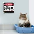 thumbnail image 4 of Bigtime Signs Beware of Cats Sign - Funny Gag Gift - Indoor/Outdoor Use - Cat Lovers Decor, 4 of 8