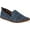 Blue, variant on Spring Step Fusaro Leather Loafer Shoes for Women | Comfortable Slip-On Shoes with Rubber Outsole