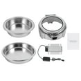 thumbnail image 6 of 6.3Qt Electric Chafing Dish Buffet Set Round Food Warmer Stainless Steel Buffet Server, 6 of 12